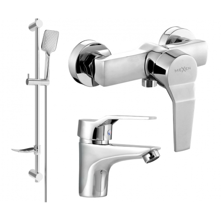 Mexen Caro DF62 zestaw prysznicowy, chrom - 746604DF62-00