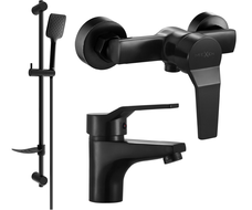 Mexen Caro DF62 zestaw prysznicowy, czarny - 746604DF62-70