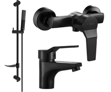 Mexen Caro DF72 zestaw prysznicowy, czarny - 746604DF72-70