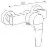 Mexen Caro DF62 bateria prysznicowa z zestawem prysznicowym, czarna - 74664DF62-70