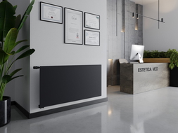 Mexen CVH10 Hygiene grzejnik płytowy 600 x 1400 mm, podłączenie dolne, 874 W, antracyt - W610H-060-140-66