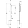 Mexen Cetus DQ77 zestaw wannowy, chrom - 744303DQ77-00