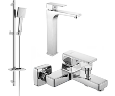 Mexen Cetus DQ45 zestaw wannowy, chrom - 744313DQ45-00