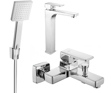 Mexen Cetus R45 zestaw wannowy, chrom - 744313R45-00