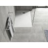 Mexen Hugo brodzik prostokątny SMC 80 x 70 cm, biały, maskownica inox - 42107080-X
