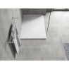 Mexen Hugo brodzik prostokątny SMC 100 x 70 cm, biały, maskownica inox - 42107010-X