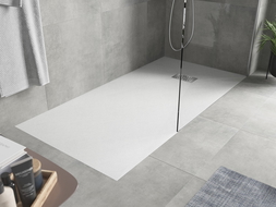 Mexen Hugo brodzik prostokątny SMC 180 x 80 cm, biały, maskownica inox - 42108018-X