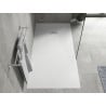 Mexen Hugo brodzik prostokątny SMC 180 x 80 cm, biały, maskownica inox - 42108018-X