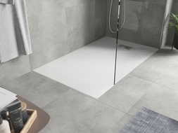 Mexen Hugo brodzik prostokątny SMC 160 x 90 cm, biały, maskownica inox - 42109016-X