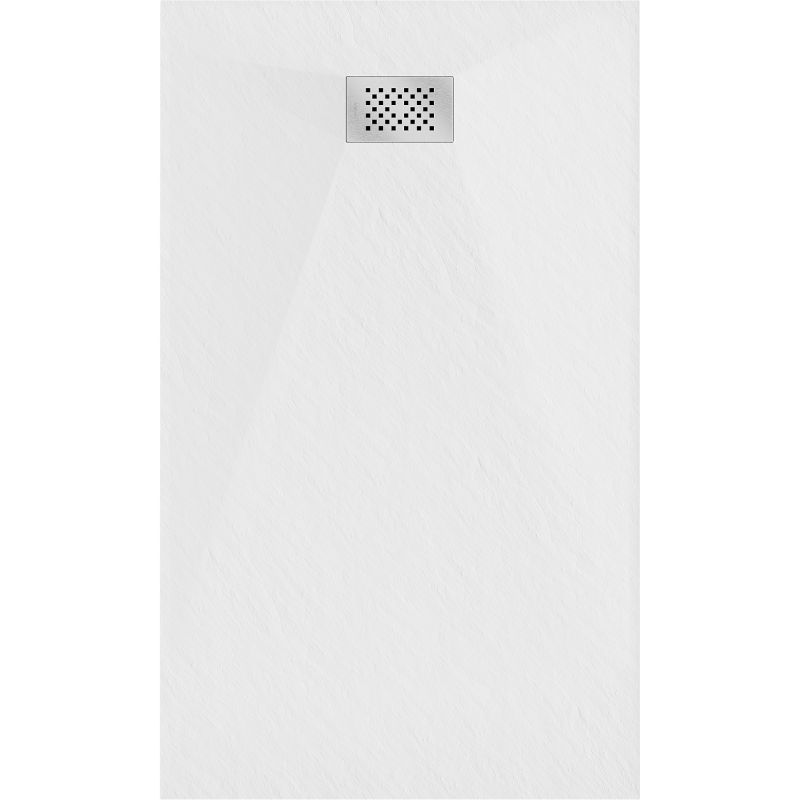 Mexen Hugo brodzik prostokątny SMC 150 x 90 cm, biały, maskownica inox - 42109015-X
