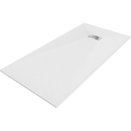 Mexen Hugo brodzik prostokątny SMC 170 x 90 cm, biały, maskownica inox - 42109017-X