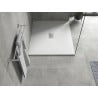 Mexen Hugo brodzik prostokątny SMC 140 x 100 cm, biały, maskownica inox - 42101014-X