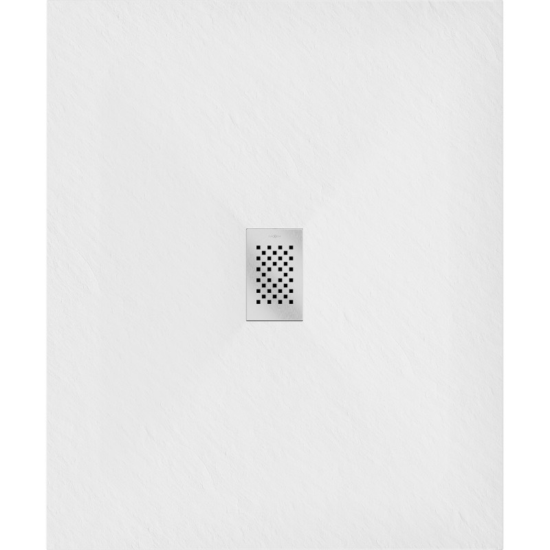 Mexen Hugo brodzik prostokątny SMC 130 x 100 cm, biały, maskownica inox - 42101013-X