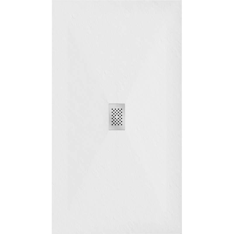 Mexen Hugo brodzik prostokątny SMC 200 x 100 cm, biały, maskownica inox - 42101020-X
