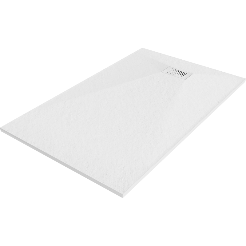 Mexen Hugo brodzik prostokątny SMC 150 x 70 cm, biały, maskownica biała - 42107015-W