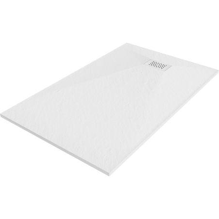 Mexen Hugo brodzik prostokątny SMC 160 x 70 cm, biały, maskownica biała - 42107016-W