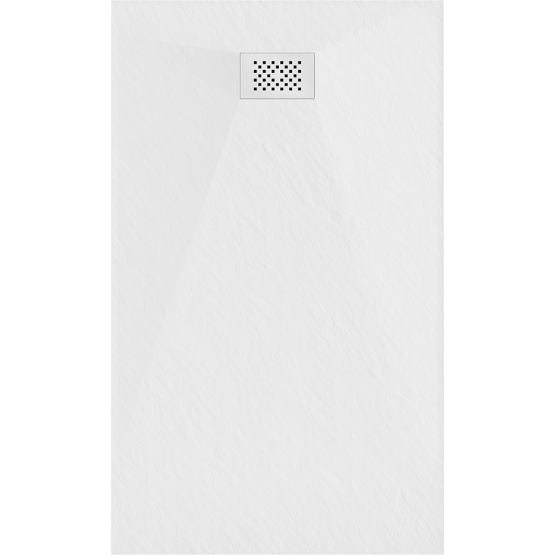 Mexen Hugo brodzik prostokątny SMC 140 x 80 cm, biały, maskownica biała - 42108014-W