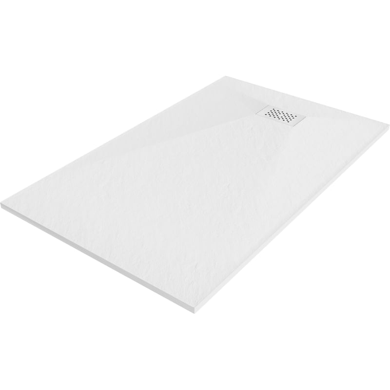 Mexen Hugo brodzik prostokątny SMC 140 x 90 cm, biały, maskownica biała - 42109014-W