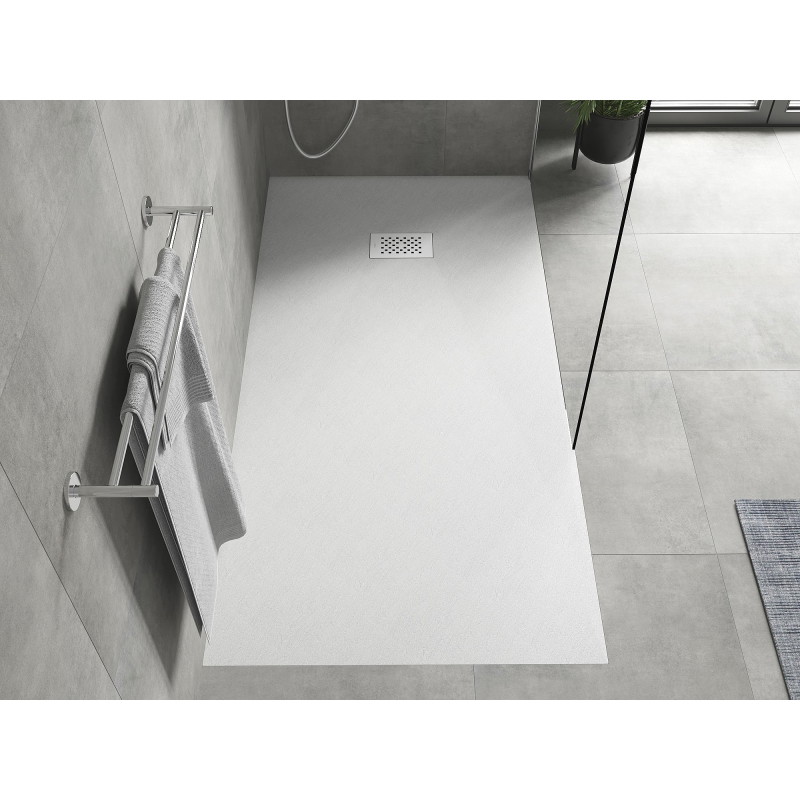 Mexen Hugo brodzik prostokątny SMC 180 x 90 cm, biały, maskownica biała - 42109018-W