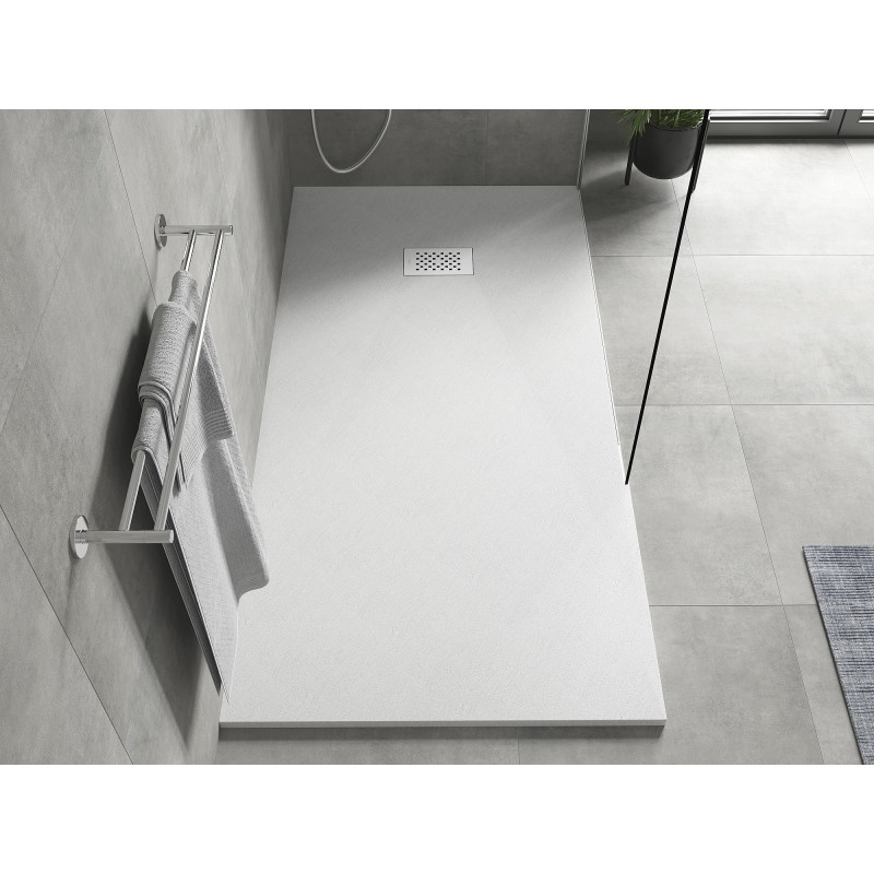 Mexen Hugo brodzik prostokątny SMC 180 x 90 cm, biały, maskownica biała - 42109018-W