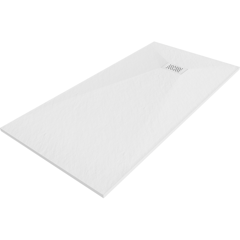 Mexen Hugo brodzik prostokątny SMC 180 x 90 cm, biały, maskownica biała - 42109018-W