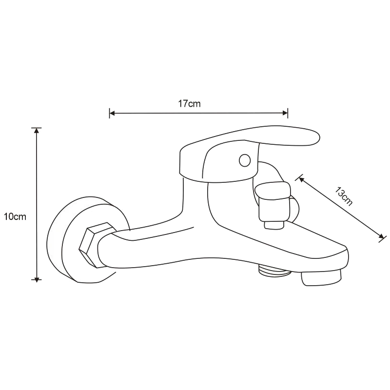 Mexen Erica DF72 zestaw wannowy, chrom - 746403DF72-00