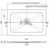 Mexen Hugo brodzik prostokątny SMC 170 x 100 cm, biały, maskownica biała - 42101017-W