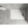 Mexen Hugo brodzik prostokątny SMC 130 x 90 cm, biały, maskownica złota - 42109013-G