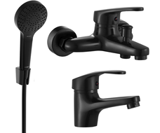 Mexen Erica R05 zestaw wannowy, czarny - 746403R05-70