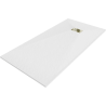 Mexen Hugo brodzik prostokątny SMC 180 x 90 cm, biały, maskownica złota - 42109018-G