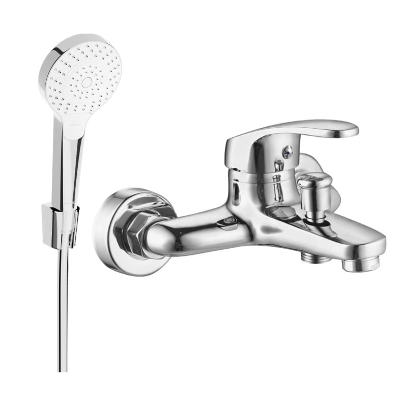Mexen Erica R05 bateria wannowa z zestawem prysznicowym, chrom - 74643R05-00