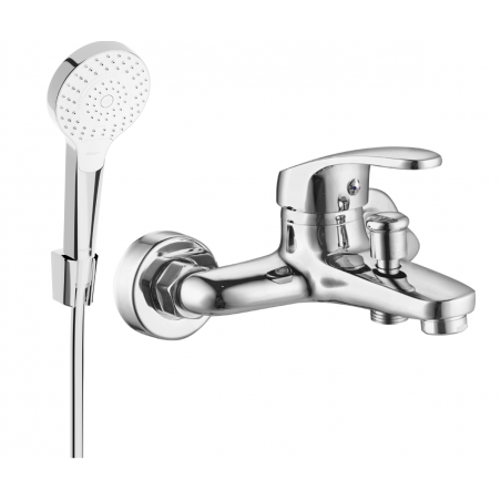 Mexen Erica R05 bateria wannowa z zestawem prysznicowym, chrom - 74643R05-00
