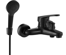 Mexen Erica R05 bateria wannowa z zestawem prysznicowym, czarna - 74643R05-70