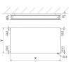 Mexen CVHF20 Hygiene Flat grzejnik płytowy 300 x 600 mm, podłączenie dolne, 341 W, antracyt - W620HF-030-060-66