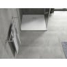 Mexen Hugo brodzik kwadratowy SMC 70 x 70 cm, biały, maskownica inox - 42107070-X