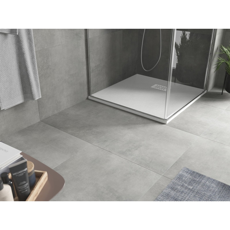 Mexen Hugo brodzik kwadratowy SMC 90 x 90 cm, biały, maskownica biała - 42109090-W