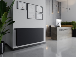 Mexen CVHF20 Hygiene Flat grzejnik płytowy 600 x 1600 mm, podłączenie dolne, 1606 W, antracyt - W620HF-060-160-66