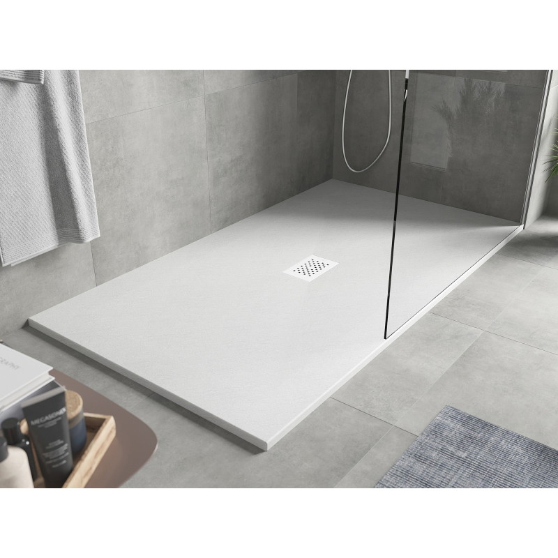 Mexen Hugo brodzik prostokątny SMC 170 x 100 cm, biały, maskownica biała - 42101017-W