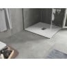 Mexen Hugo brodzik kwadratowy SMC 100 x 100 cm, biały, maskownica inox - 42101010-X