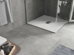 Mexen Hugo brodzik kwadratowy SMC 100 x 100 cm, biały, maskownica inox - 42101010-X