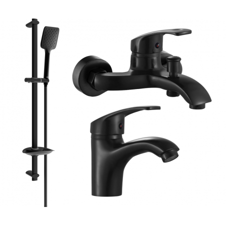 Mexen Fabia DB62 zestaw wannowy, czarny - 746503DB62-70