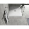 Mexen Hugo brodzik prostokątny SMC 110 x 100 cm, biały, maskownica inox - 42101011-X