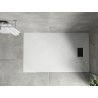 Mexen Hugo brodzik prostokątny SMC 150 x 80 cm, biały, maskownica czarna - 42108015-B