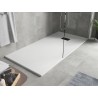 Mexen Hugo brodzik prostokątny SMC 180 x 90 cm, biały, maskownica czarna - 42109018-B
