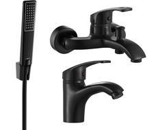 Mexen Fabia R72 zestaw wannowy, czarny - 746503R72-70