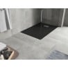 Mexen Hugo brodzik prostokątny SMC 120 x 80 cm, czarny, maskownica inox - 42708012-X