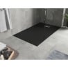 Mexen Hugo brodzik prostokątny SMC 160 x 80 cm, czarny, maskownica inox - 42708016-X