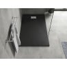 Mexen Hugo brodzik prostokątny SMC 160 x 80 cm, czarny, maskownica inox - 42708016-X
