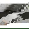 Mexen Hugo brodzik prostokątny SMC 180 x 80 cm, czarny, maskownica inox - 42708018-X