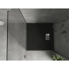 Mexen Hugo brodzik kwadratowy SMC 90 x 90 cm, czarny, maskownica inox - 42709090-X